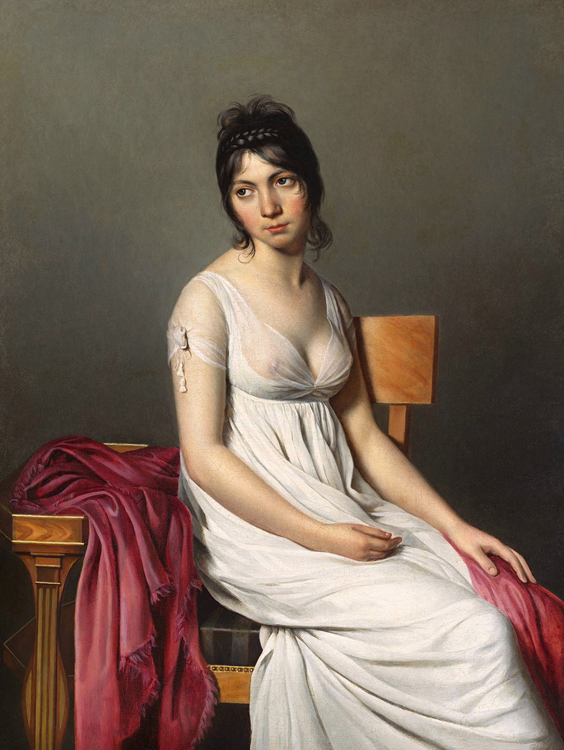 Portrait of a Young Woman in White